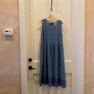 Eka Linen Florence Dress Blue